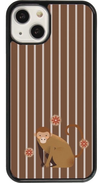 Coque iPhone 13 - Monkey with stripes
