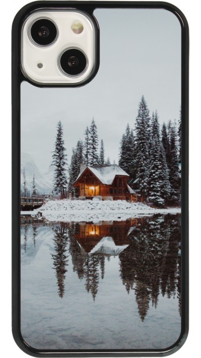 iPhone 13 Case Hülle - Winter 25 Winter house forest afternoon