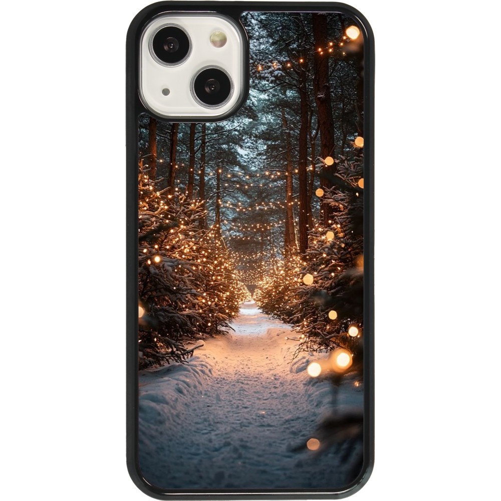 iPhone 13 Case Hülle - Winter 25 Winter snowy road