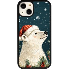 iPhone 13 Case Hülle - Silikon schwarz Christmas 25 Bear