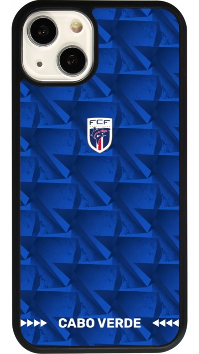 iPhone 13 Case Hülle - Silikon schwarz Kap Verde 2026 personalisierbares Fussballtrikot