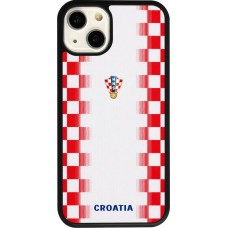 iPhone 13 Case Hülle - Silikon schwarz Kroatien 2026 personalisierbares Fussballtrikot