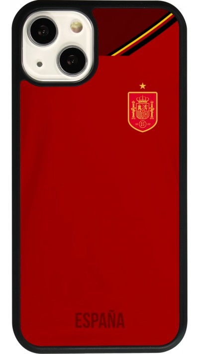 iPhone 13 Case Hülle - Silikon schwarz Spanien 2022 personalisierbares Fußballtrikot