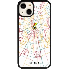 iPhone 13 Case Hülle - Silikon schwarz Ghana 2026 personalisierbares Fussballtrikot