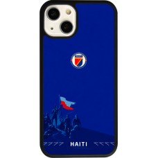 iPhone 13 Case Hülle - Silikon schwarz Haiti 2026 personalisierbares Fussballtrikot