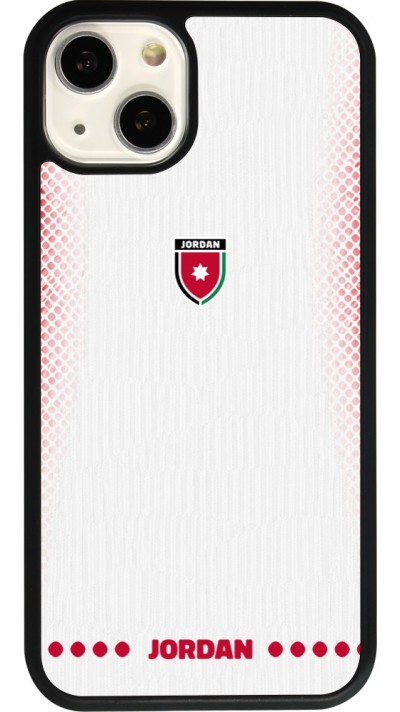 iPhone 13 Case Hülle - Silikon schwarz Jordanien 2026 personalisierbares Fussballtrikot