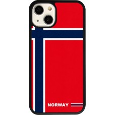 iPhone 13 Case Hülle - Silikon schwarz Norwegen 2026 personalisierbares Fussballtrikot