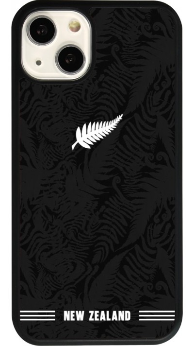 iPhone 13 Case Hülle - Silikon schwarz Neuseeland 2026 personalisierbares Fussballtrikot