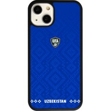 iPhone 13 Case Hülle - Silikon schwarz Usbekistan 2026 personalisierbares Fussballtrikot