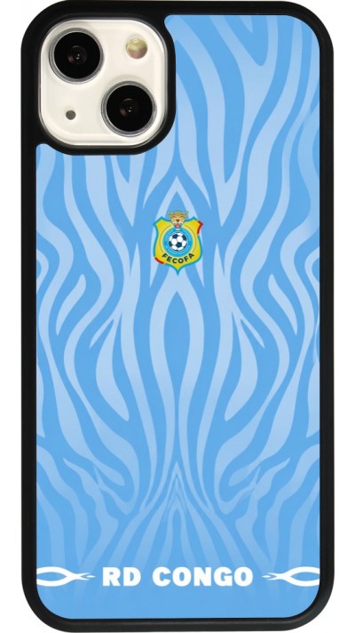 iPhone 13 Case Hülle - Silikon schwarz Demokratische Republik Kongo 2026 personalisierbares Fussballtrikot