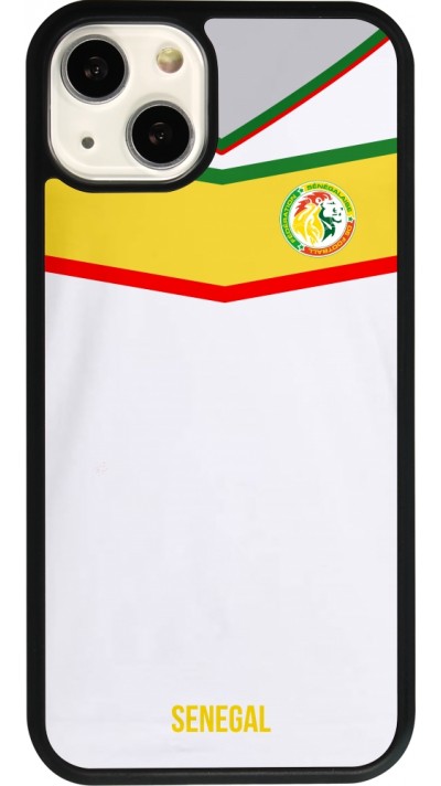 iPhone 13 Case Hülle - Silikon schwarz Senegal 2022 personalisierbares Fußballtrikot