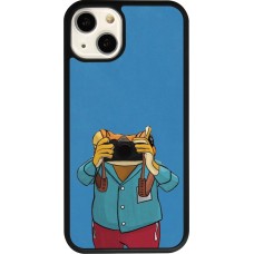 iPhone 13 Case Hülle - Silikon schwarz Frog with camera DTMF