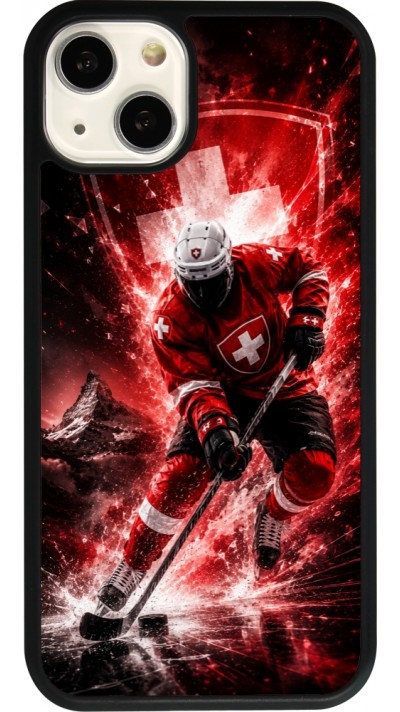 iPhone 13 Case Hülle - Silikon schwarz Hockey World Championship Player