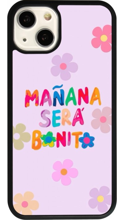 iPhone 13 Case Hülle - Silikon schwarz Karol G Manana sera bonito