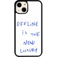 Coque iPhone 13 - Silicone rigide noir Offline is the new luxury