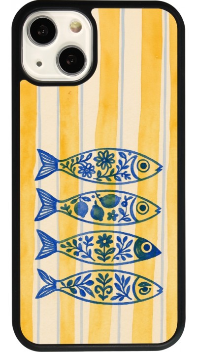 iPhone 13 Case Hülle - Silikon schwarz Portuguese fish 2026