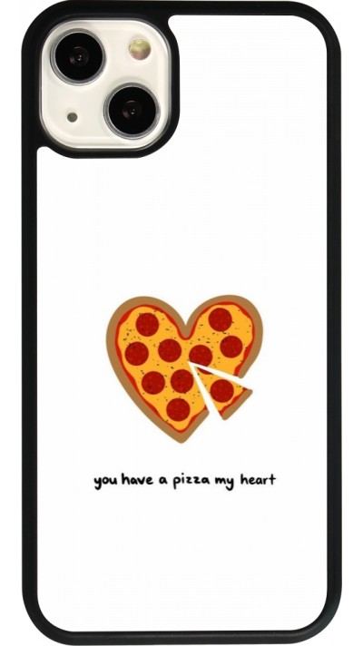 iPhone 13 Case Hülle - Silikon schwarz Saint Valentines Day 26 You have my pizza heart