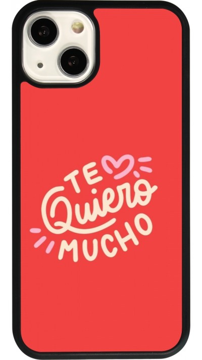 iPhone 13 Case Hülle - Silikon schwarz Saint Valentines Day 26 Te quiero mucho