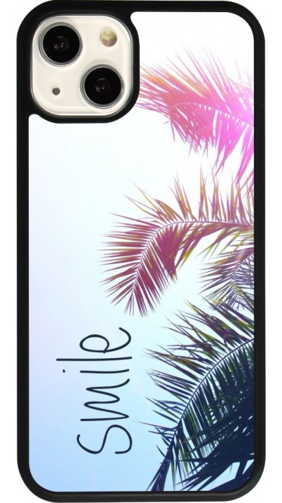 iPhone 13 Case Hülle - Silikon schwarz Smile 05