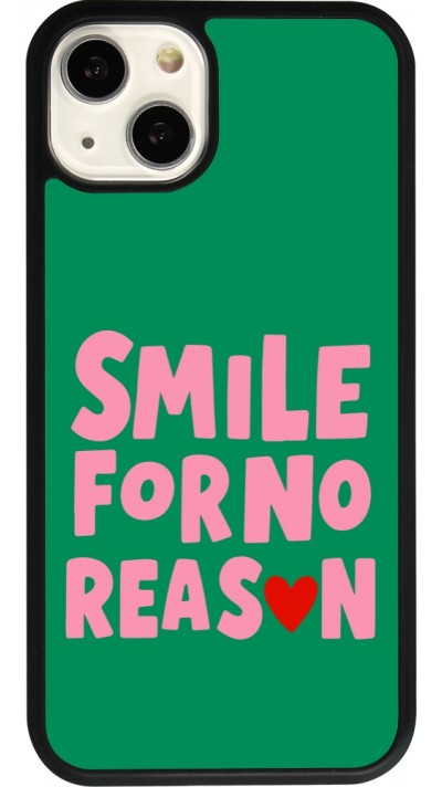 iPhone 13 Case Hülle - Silikon schwarz Smile for no reason 2026