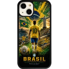iPhone 13 Case Hülle - Silikon schwarz Fussball Brasilien splash 2026
