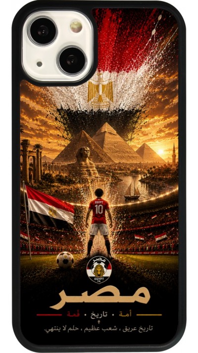 iPhone 13 Case Hülle - Silikon schwarz Fussball Ägypten splash 2026