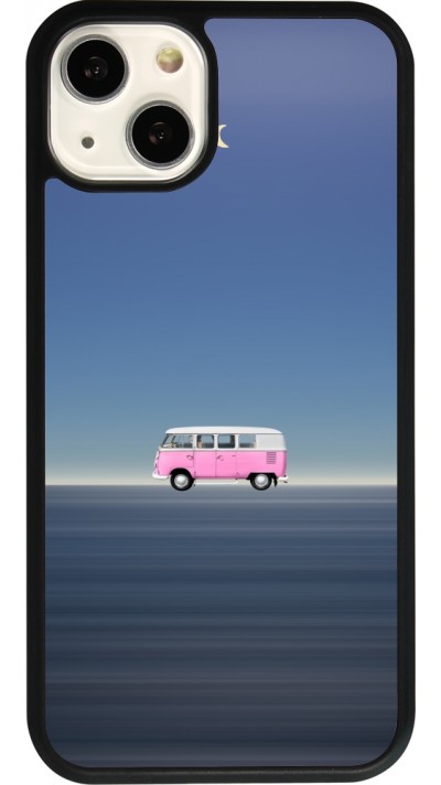 iPhone 13 Case Hülle - Silikon schwarz Spring 23 pink bus