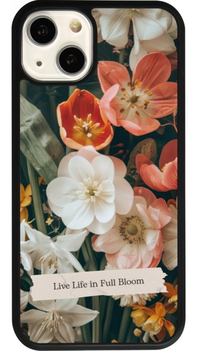 iPhone 13 Case Hülle - Silikon schwarz Full Bloom 2026