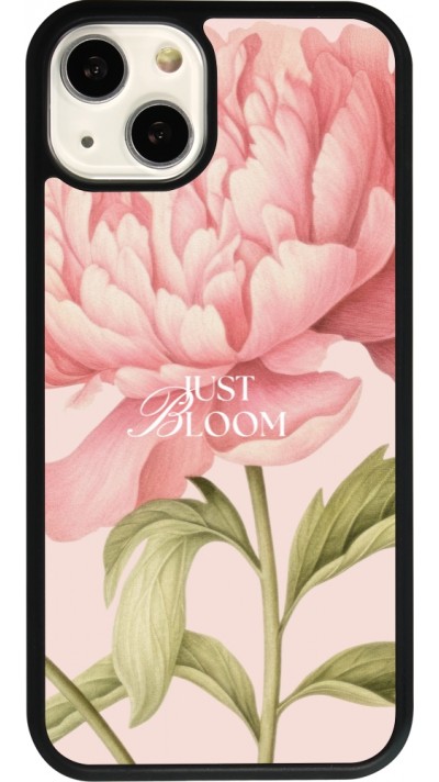 iPhone 13 Case Hülle - Silikon schwarz Just Bloom 2026