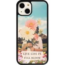iPhone 13 Case Hülle - Silikon schwarz Live life in full moon Spring 2026