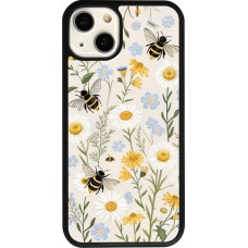 iPhone 13 Case Hülle - Silikon schwarz Pattern bees Spring 2026
