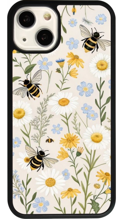 iPhone 13 Case Hülle - Silikon schwarz Pattern bees 2026