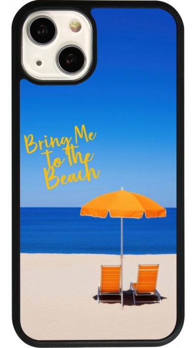 iPhone 13 Case Hülle - Silikon schwarz Summer 2025 Bring me to the beach