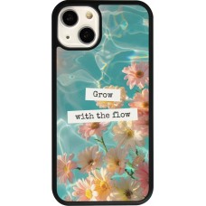 iPhone 13 Case Hülle - Silikon schwarz Summer 2025 Grow with the flow