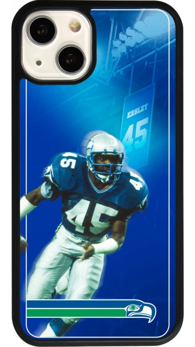 iPhone 13 Case Hülle - Silikon schwarz Super Bowl 26 Seattle 1