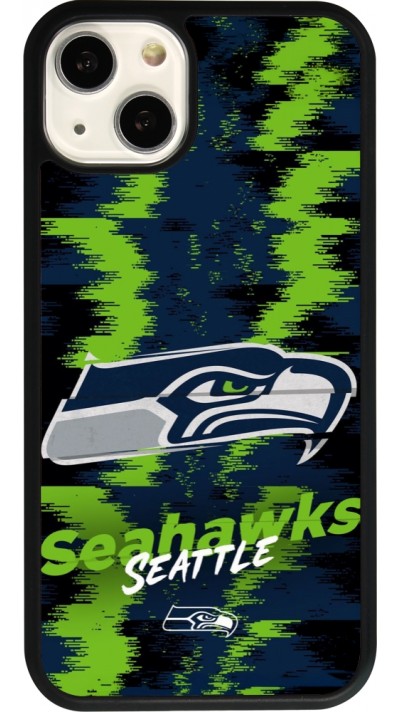 iPhone 13 Case Hülle - Silikon schwarz Super Bowl 26 Seattle 2