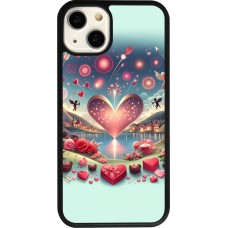 iPhone 13 Case Hülle - Silikon schwarz Valentin 2025 Schick