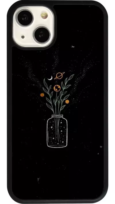 iPhone 13 Case Hülle - Silikon schwarz Vase black