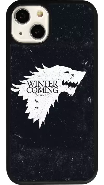 iPhone 13 Case Hülle - Silikon schwarz Winter is coming Stark