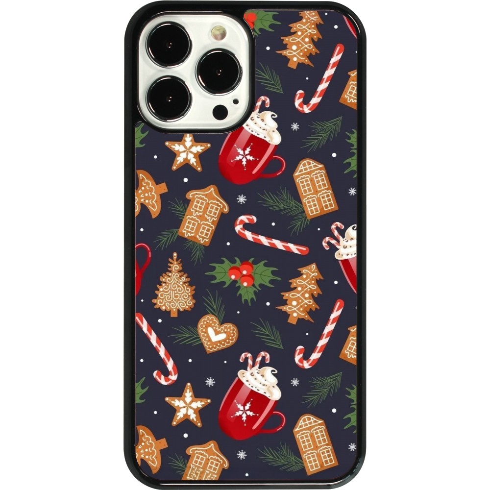 iPhone 13 Pro Max Case Hülle - Christmas 25 Pattern Gingerbread House