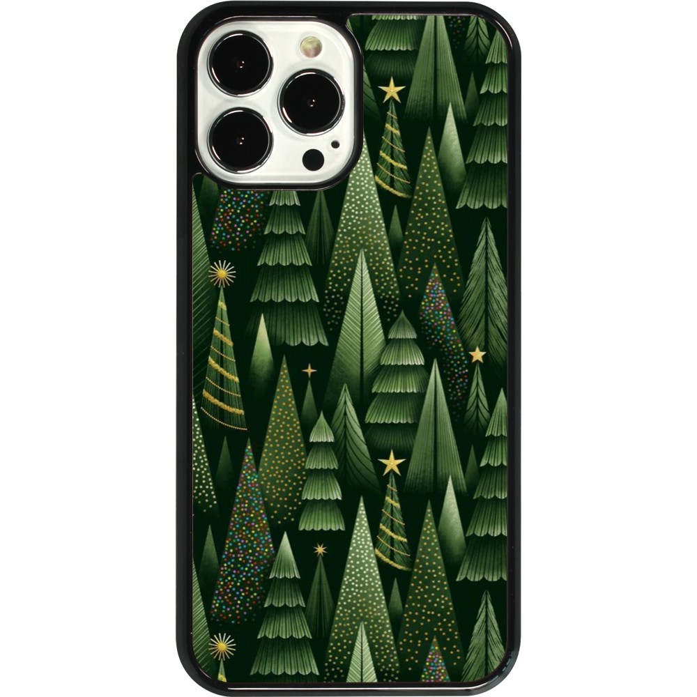 iPhone 13 Pro Max Case Hülle - Christmas 25 Pattern Xmas Tree