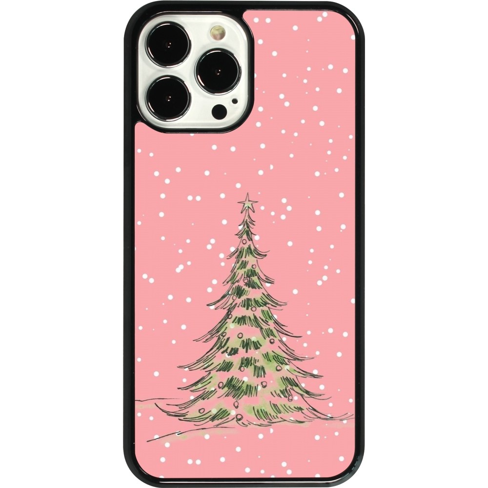 iPhone 13 Pro Max Case Hülle - Christmas 25 Pink Tree