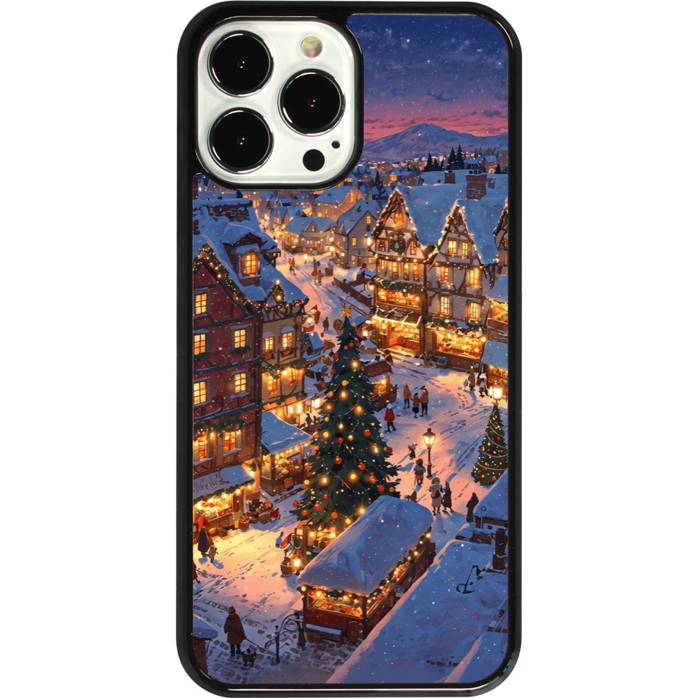 iPhone 13 Pro Max Case Hülle - Christmas 25 Xmas Village