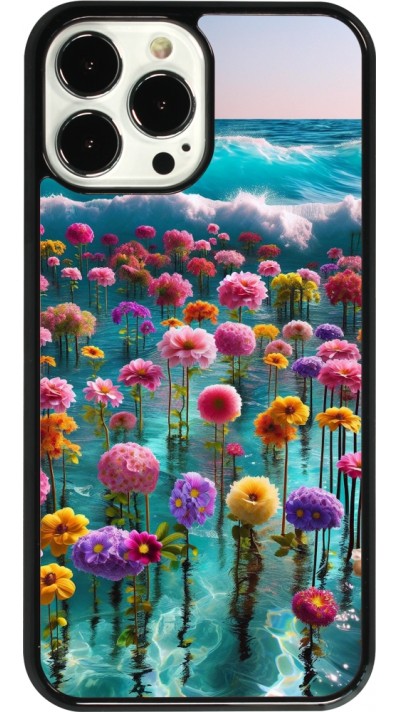 Coque iPhone 13 Pro Max - Flower sea waves