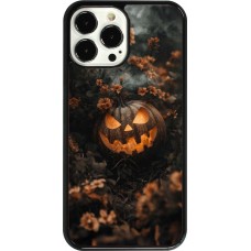 iPhone 13 Pro Max Case Hülle - Halloween 2025 Pumpkin with flowers