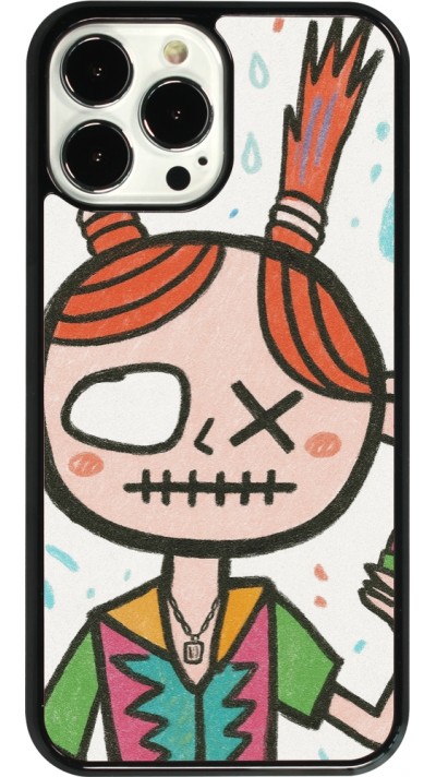 Coque iPhone 13 Pro Max - Little Girl Sketch