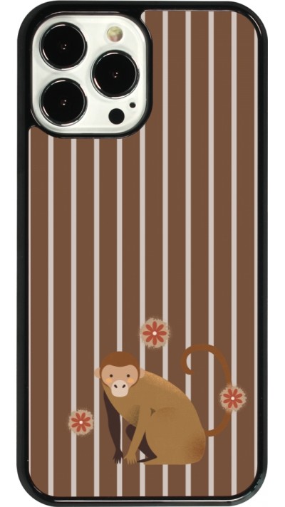 iPhone 13 Pro Max Case Hülle - Monkey with stripes