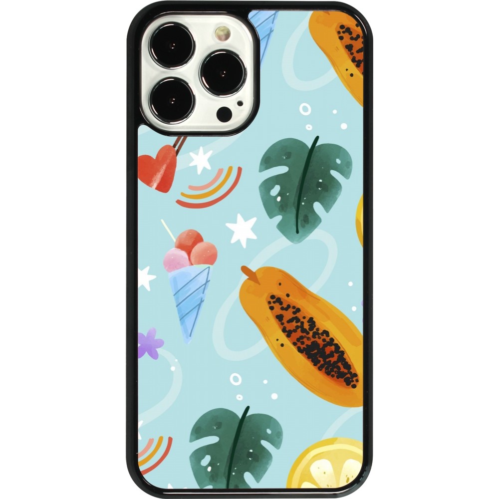 iPhone 13 Pro Max Case Hülle - Summer 2025 Pattern papaya