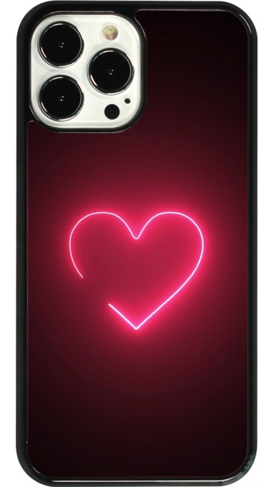 iPhone 13 Pro Max Case Hülle - Valentine 2023 single neon heart