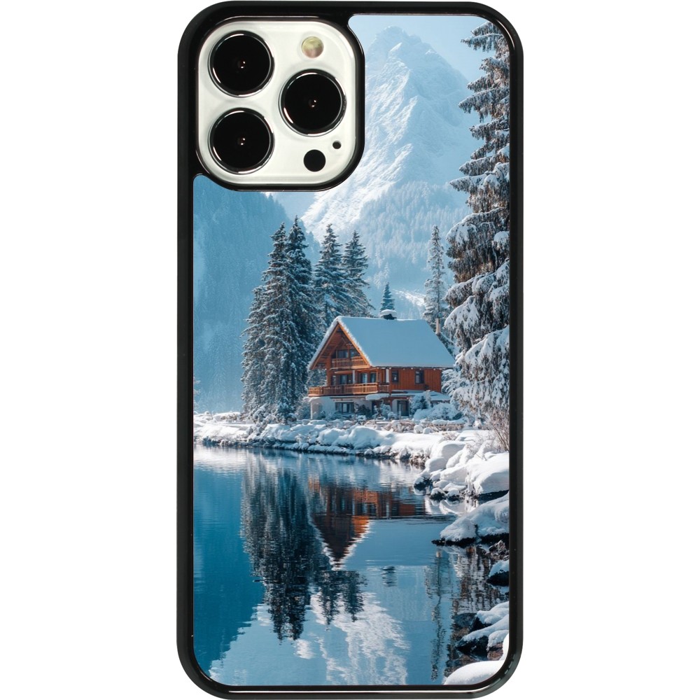 iPhone 13 Pro Max Case Hülle - Winter 25 Winter house forest day